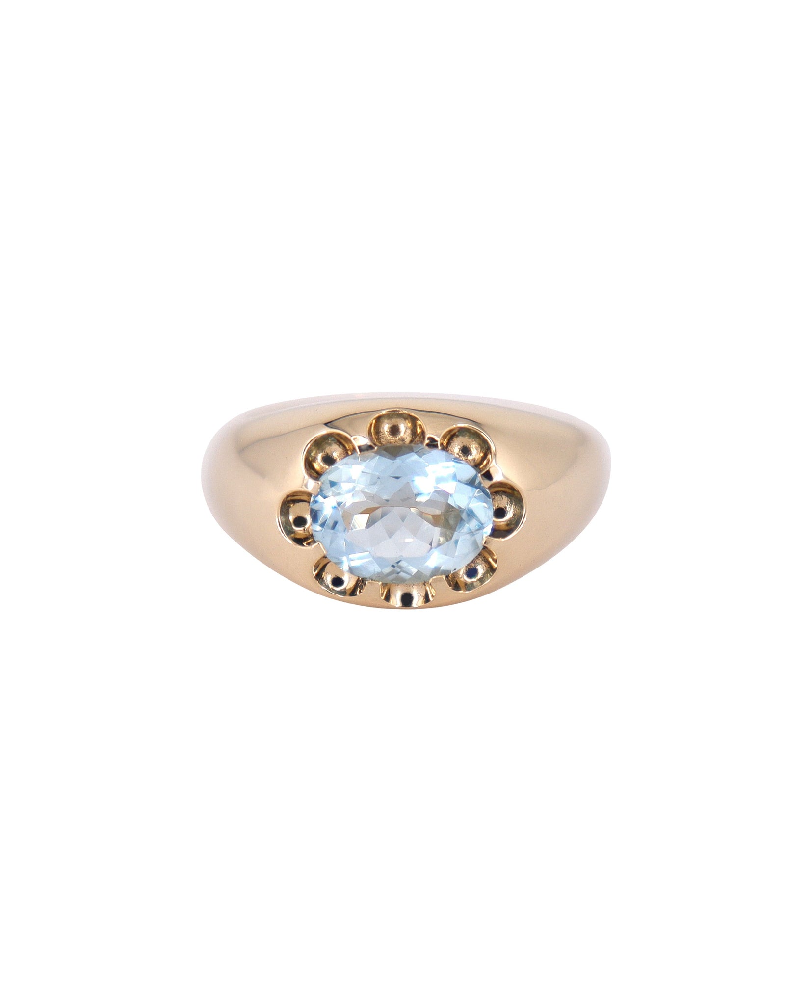 Aquamarine Glacier Ring