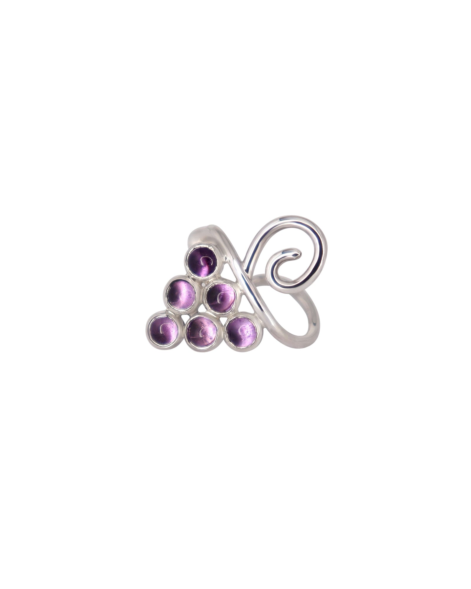 Amethyst Grape Ear Cuff