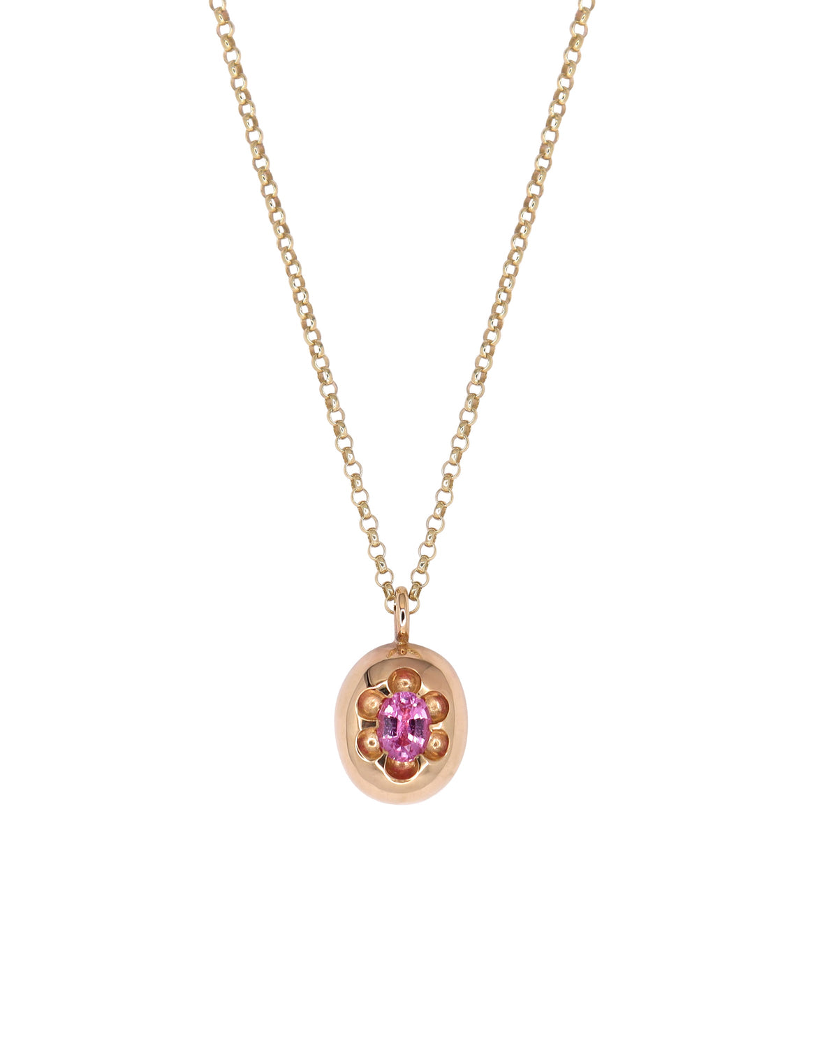 Pink Sapphire Seedling Pendant