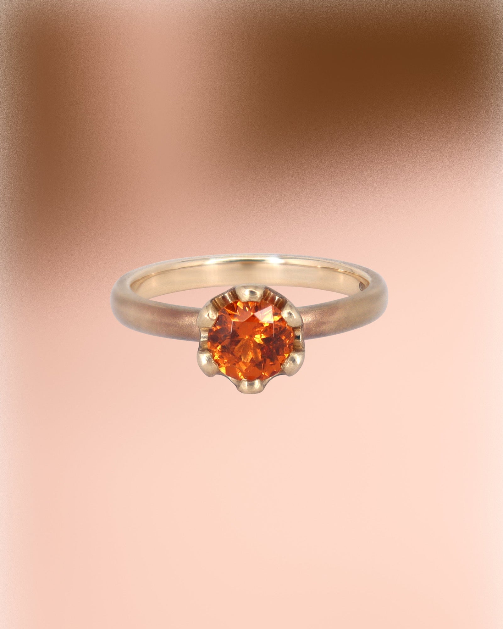 Spessartite Garnet Clementine Ring