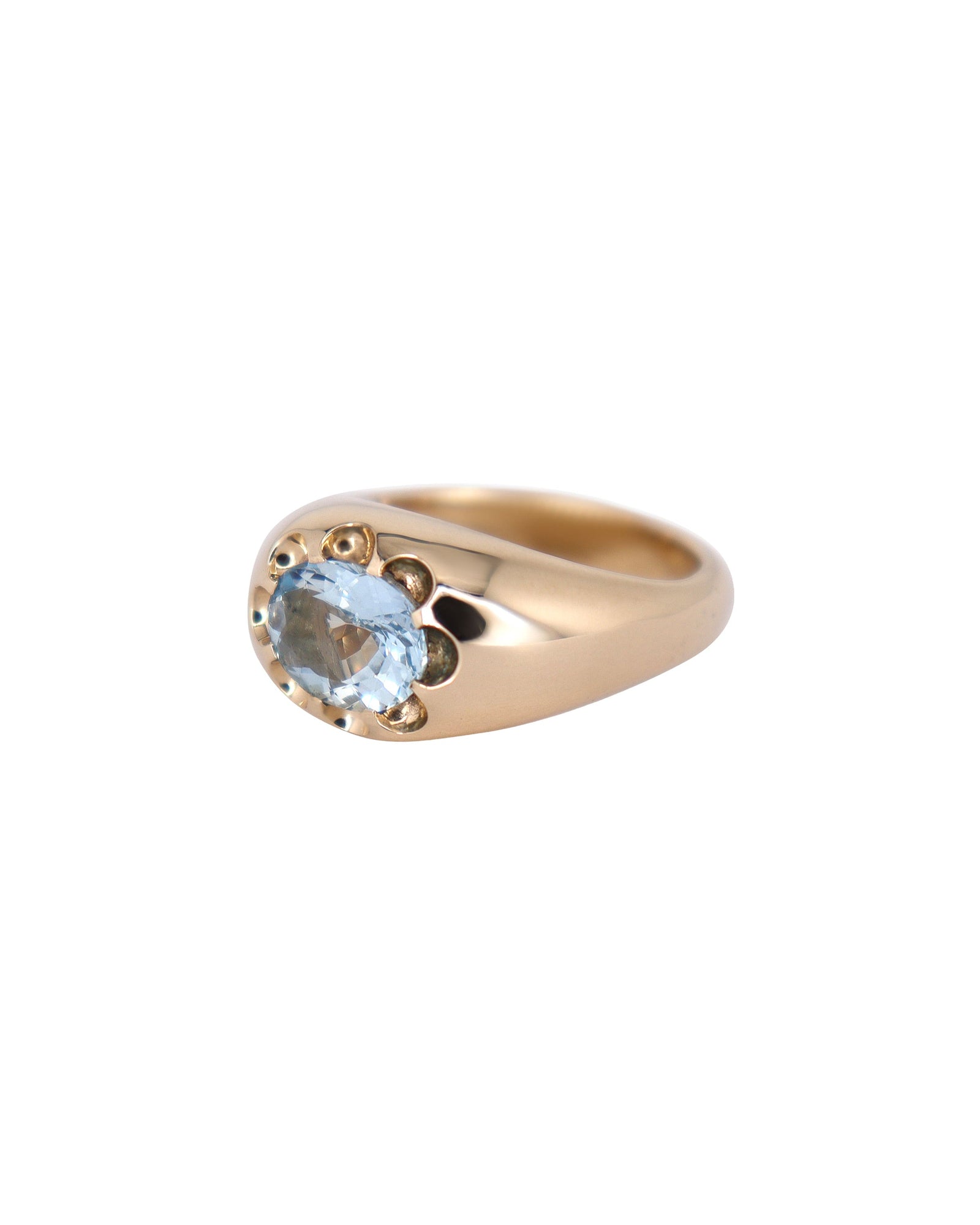 Aquamarine Glacier Ring
