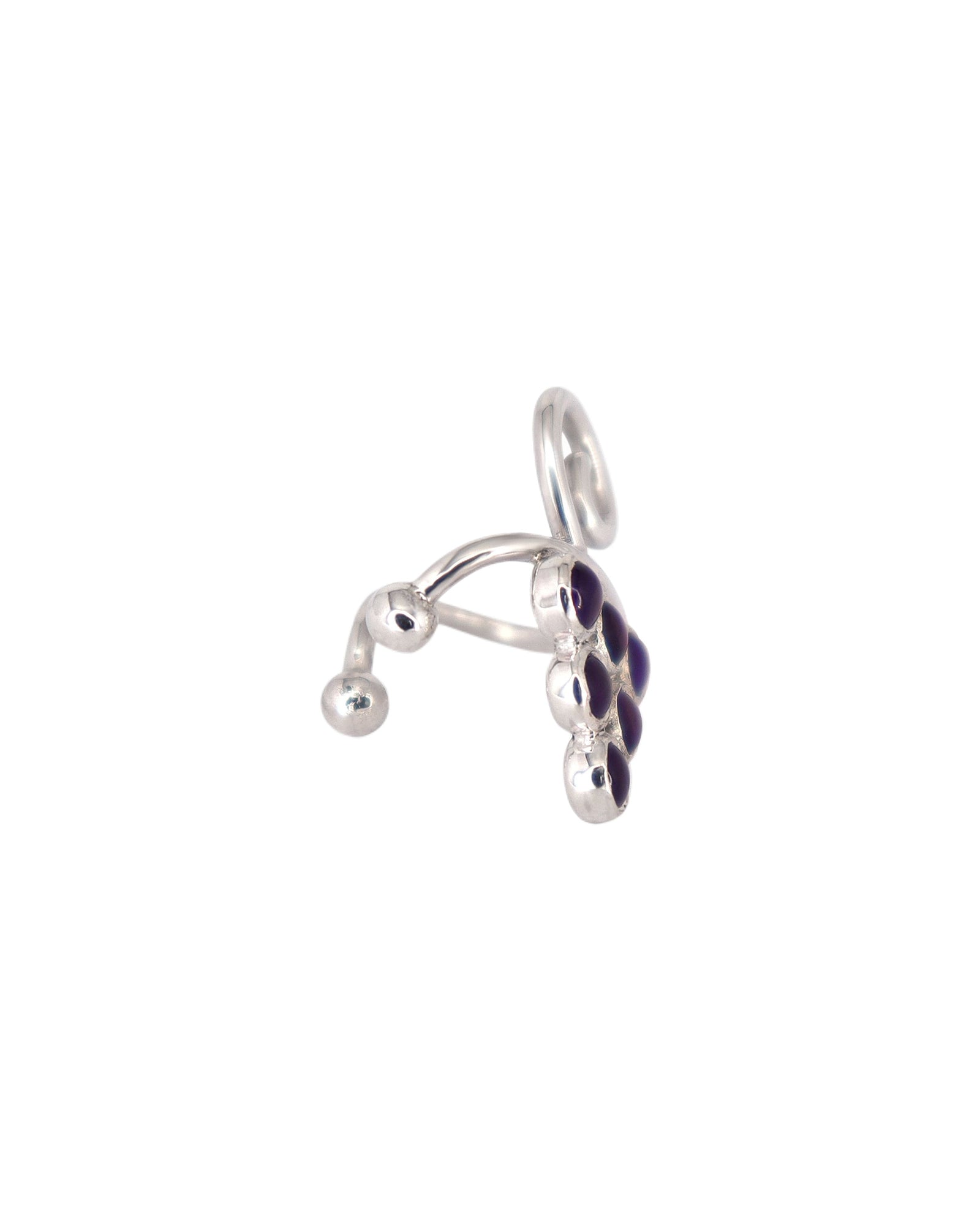 Amethyst Grape Ear Cuff